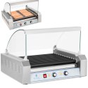 Grill rolkowy z szybą Roller grill z rolkami z teflonu 11T Grill rolkowy z szybą Roller grill z rolkami z teflonu 11T