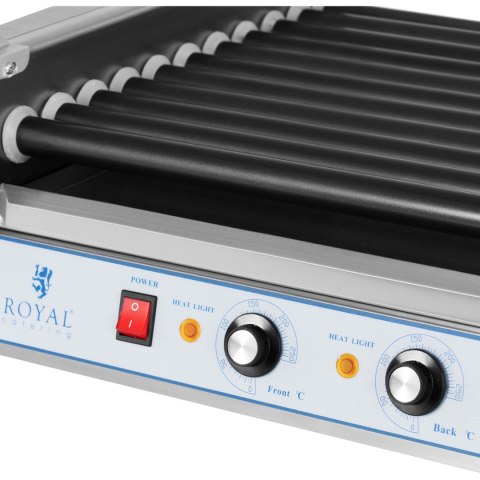 Grill rolkowy z szybą Roller grill z rolkami z teflonu 11T Grill rolkowy z szybą Roller grill z rolkami z teflonu 11T