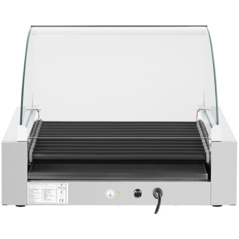 Grill rolkowy z szybą Roller grill z rolkami z teflonu 11T Grill rolkowy z szybą Roller grill z rolkami z teflonu 11T