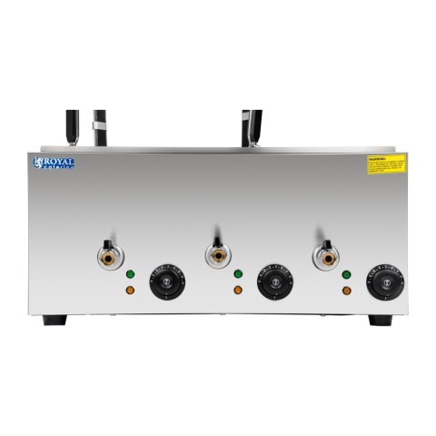 Makaroniarka warnik do gotowania makaronu i pierogów 3 komory z kranikami Makaroniarka warnik do gotowania makaronu i pierogów 3 komory z kranikami