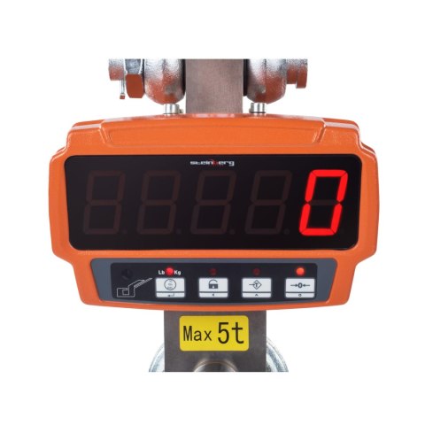 Waga hakowa profesjonalna z pilotem i czytnikiem do 5 ton 5T Waga hakowa profesjonalna z pilotem i czytnikiem do 5 ton 5T