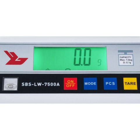 Waga precyzyjna dokładna SBS-LW-7500A LCD dokł. 0,1g do 7500g Waga precyzyjna dokładna SBS-LW-7500A LCD dokł. 0,1g do 7500g