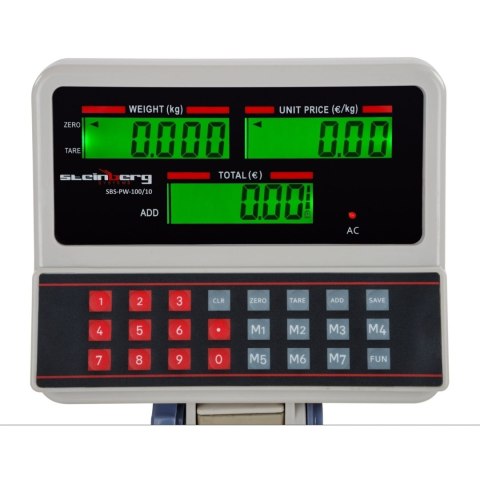 Waga sklepowa platformowa SBS-PW-100 LCD do 100kg Waga sklepowa platformowa SBS-PW-100 LCD do 100kg