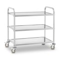Wózek kelnerski 3 półkowy ze stali nierdzewnej Wózek kelnerski 3 półkowy ze stali nierdzewnej
