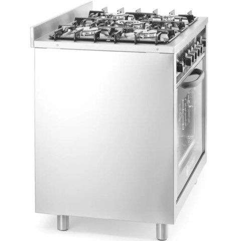 Kuchnia gazowa 5 palników z piekarnikiem konwekcyjnym - Hendi 225707