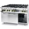 Kuchnia gazowa 6 palników z piekarnikiem elektrycznym GN1/1 Kitchen Line - Hendi 225899