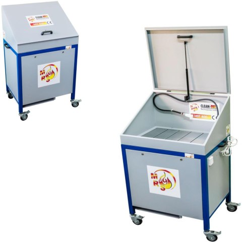 Myjka warsztatowa do części i narzędzi MST 800 z pokrywą mobilna Myjka warsztatowa do części i narzędzi MST 800 z pokrywą mobilna