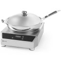 Wok indukcyjny 3500W z patelnią indukcyjną Profi Line - Hendi 239681