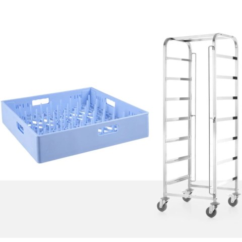 Wózek do transportu koszy do zmywarek 7 x 500x500mm - Hendi 810583 Wózek do transportu koszy do zmywarek 7 x 500x500mm - Hendi 810583