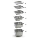 Pojemnik GN 1/9 stalowy Kitchen Line wys. 65 mm - Hendi 806722