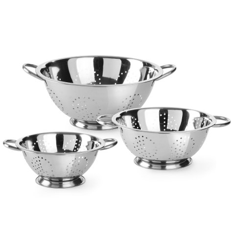 Cedzak durszlak ze stali nierdzewnej Kitchen Line śr. 340 mm - Hendi 535301 Cedzak durszlak ze stali nierdzewnej Kitchen Line śr. 340 mm - Hendi 535301