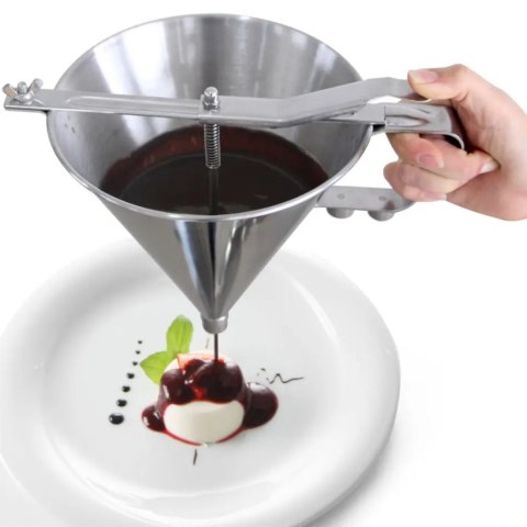 Dozownik pistolet stalowy do sosów i kremów Kitchen Line - Hendi 551813 Dozownik pistolet stalowy do sosów i kremów Kitchen Line - Hendi 551813