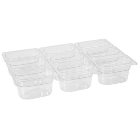 Pojemnik GN przeźroczysty z poliwęglanu GN 1/9 wys. 100 mm - Hendi 861820