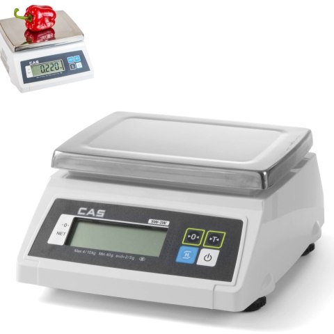 Waga kontrolna wodoodporna z legalizacją do 10kg / 5g - CAS 580370 Waga kontrolna wodoodporna z legalizacją do 10kg / 5g - CAS 580370