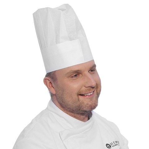 Czapka kucharska perforowana zestaw 10szt. - Hendi 560044 Czapka kucharska perforowana zestaw 10szt. - Hendi 560044