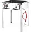 Grill gazowy z patelnią Grill Master Maxi 590x480mm 11.6kW - Hendi 154717