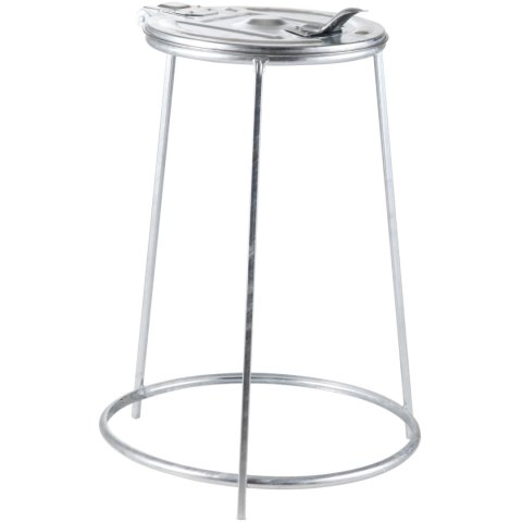 Metalowy stojak cateringowy na worki na śmieci z żelaznym wiekiem 120l Metalowy stojak cateringowy na worki na śmieci z żelaznym wiekiem 120l