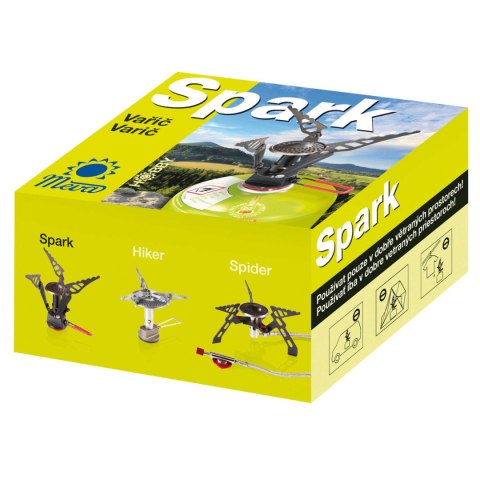 Najlżejsza kuchenka turystyczna na kartusze gazowe (zawór lub gwint) SPARK 80gram 2.6kW Najlżejsza kuchenka turystyczna na kartusze gazowe (zawór lub gwint) SPARK 80gram 2.6kW