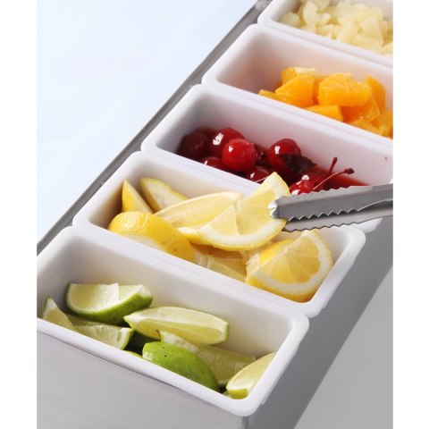 Pojemnik barmański na dodatki do drinków 5 wkładów stalowy - Hendi 552100 Pojemnik barmański na dodatki do drinków 5 wkładów stalowy - Hendi 552100