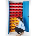 Szafa warsztatowa spawana z pojemnikami na śruby części 95x40x195cm ZESTAW 50 elem. Szafa warsztatowa spawana z pojemnikami na śruby części 95x40x195cm ZESTAW 50 elem.