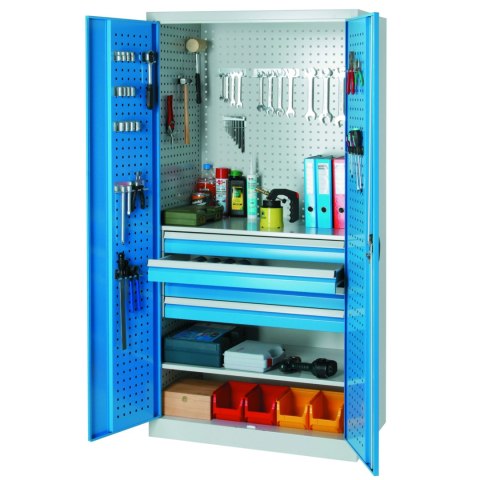 Szafa warsztatowa spawana z szufladami na narzędzia 95x60x195cm Szafa warsztatowa spawana z szufladami na narzędzia 95x60x195cm