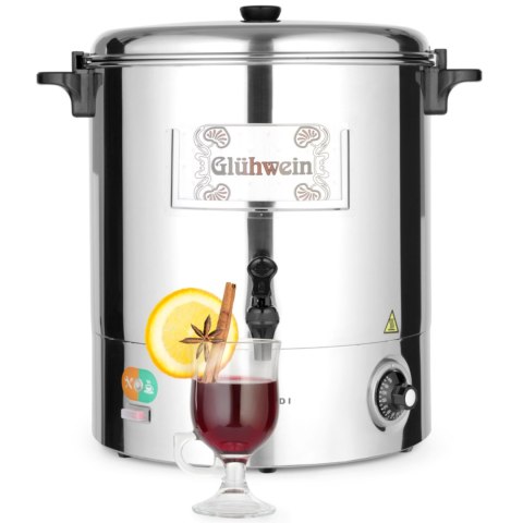 Warnik podgrzewacz do wody grzanego wina stalowy 2200W 30L - Hendi 209905