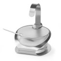 Cukiernica ze szkła i stali nierdzewnej z łyżeczką śr. 130mm wys. 90mm - Hendi 465370 Cukiernica ze szkła i stali nierdzewnej z łyżeczką śr. 130mm wys. 90mm - Hendi 465370