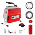 Elektryczna maszyna przepychacz udrażniacz do rur śr. 20 - 150 mm MSW POWER DRAIN CLEAN 2.3E + akcesoria Elektryczna maszyna przepychacz udrażniacz do rur śr. 20 - 150 mm MSW POWER DRAIN CLEAN 2.3E + akcesoria