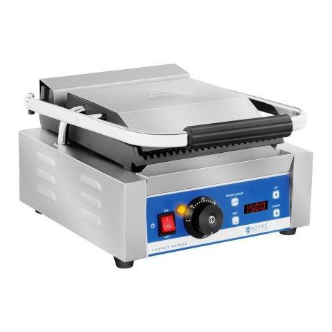 Kontakt grill elektryczny kontaktowy z wyświetlaczem LED żeliwne płyty 1800W Kontakt grill elektryczny kontaktowy z wyświetlaczem LED żeliwne płyty 1800W