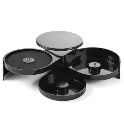 Krustownica barmańska do dekoracji kieliszków 3 pojemniki sok cukier sól - Hendi 596777 Krustownica barmańska do dekoracji kieliszków 3 pojemniki sok cukier sól - Hendi 596777