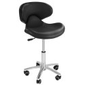 Krzesło kosmetyczne mobilne na kółkach Physa ANDRIA czarne Krzesło kosmetyczne mobilne na kółkach Physa ANDRIA czarne