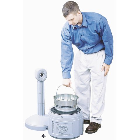 Popielniczka miejska zewnętrzna na stabilnej podstawie poj. 15L śr. 42cm wys. 98cm czarna Popielniczka miejska zewnętrzna na stabilnej podstawie poj. 15L śr. 42cm wys. 98cm czarna