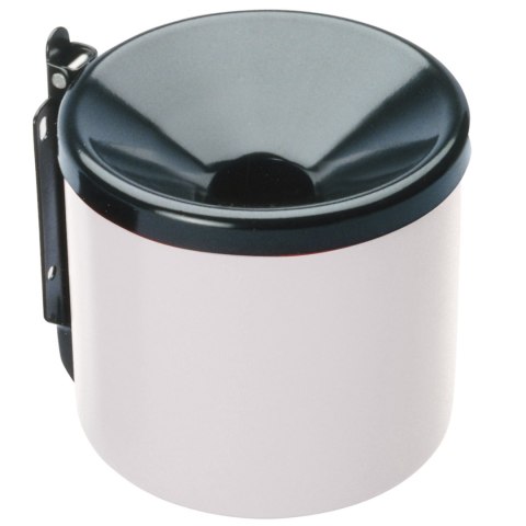 Popielniczka ścienna samogasnąca do wnętrza i na zewnątrz biała śr. 15cm Popielniczka ścienna samogasnąca do wnętrza i na zewnątrz biała śr. 15cm