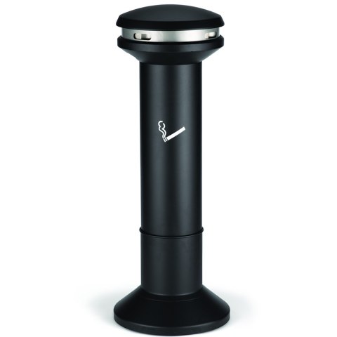 Popielniczka wolnostojąca zewnętrzna czarna z pojemnikiem 15L Popielniczka wolnostojąca zewnętrzna czarna z pojemnikiem 15L