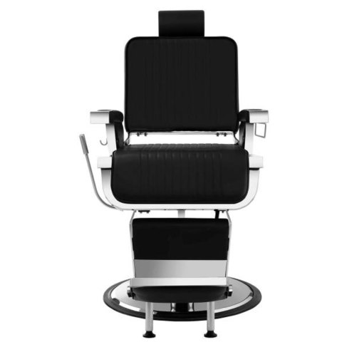 Profesjonalny fotel fryzjerski barberski z podnóżkiem obrotowy LUXURIA Physa czarny Profesjonalny fotel fryzjerski barberski z podnóżkiem obrotowy LUXURIA Physa czarny