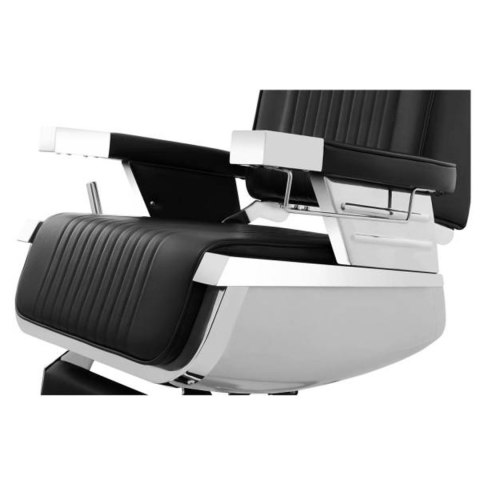 Profesjonalny fotel fryzjerski barberski z podnóżkiem obrotowy LUXURIA Physa czarny Profesjonalny fotel fryzjerski barberski z podnóżkiem obrotowy LUXURIA Physa czarny