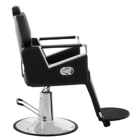 Profesjonalny fotel fryzjerski barberski z podnóżkiem obrotowy TURIN Physa czarny Profesjonalny fotel fryzjerski barberski z podnóżkiem obrotowy TURIN Physa czarny
