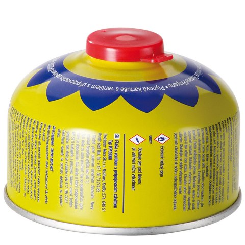 Kartusz wkład nabój gazowy z zaworem i gwintem do kuchenki turystycznej PB 100g Kartusz wkład nabój gazowy z zaworem i gwintem do kuchenki turystycznej PB 100g