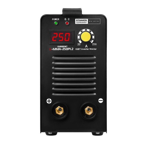 Kompaktowa niezawodna spawarka MMA IGBT z wyświetlaczem LED 250A 230V S-MMA-250PI.2 Kompaktowa niezawodna spawarka MMA IGBT z wyświetlaczem LED 250A 230V S-MMA-250PI.2
