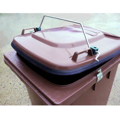 Kosz pojemnik kubeł GASTRO ze szczelną pokrywą na śmieci odpady bio spożywcze - brązowy 120L Kosz pojemnik kubeł GASTRO ze szczelną pokrywą na śmieci odpady bio spożywcze - brązowy 120L