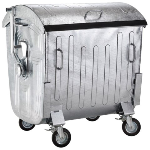 Metalowy kontener na odpady śmieci popiół ogniotrwały 1100L EU Metalowy kontener na odpady śmieci popiół ogniotrwały 1100L EU