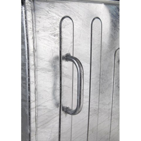 Metalowy kontener na odpady śmieci popiół ogniotrwały 1100L EU Metalowy kontener na odpady śmieci popiół ogniotrwały 1100L EU