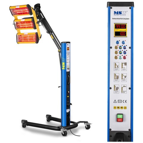 Promiennik ciepła podczerwieni lakierniczny do suszenia farb na statywie 3300W IR-DRYER3000.1 Promiennik ciepła podczerwieni lakierniczny do suszenia farb na statywie 3300W IR-DRYER3000.1