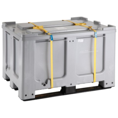 Skrzyniopaleta skrzynia kontener 610L z paletą i pokrywą 120x100x76 cm UN ADR Skrzyniopaleta skrzynia kontener 610L z paletą i pokrywą 120x100x76 cm UN ADR