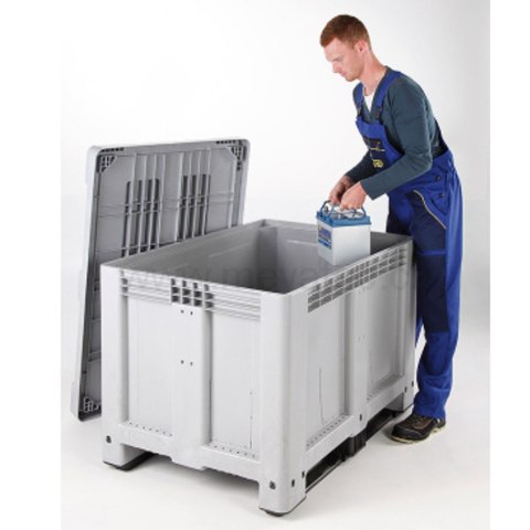 Skrzyniopaleta skrzynia kontener 610L z paletą i pokrywą 120x100x76 cm UN ADR Skrzyniopaleta skrzynia kontener 610L z paletą i pokrywą 120x100x76 cm UN ADR