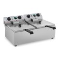 Frytownica nastawna gastronomiczna elektryczna TIMER 230 V 2 x 3200W 2 x 10 L Frytownica nastawna gastronomiczna elektryczna TIMER 230 V 2 x 3200W 2 x 10 L