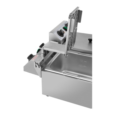 Frytownica nastawna gastronomiczna elektryczna TIMER 230 V 2 x 3200W 2 x 10 L Frytownica nastawna gastronomiczna elektryczna TIMER 230 V 2 x 3200W 2 x 10 L