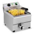 Frytownica nastawna gastronomiczna elektryczna z kranem 230 V 3500W 16 L Frytownica nastawna gastronomiczna elektryczna z kranem 230 V 3500W 16 L