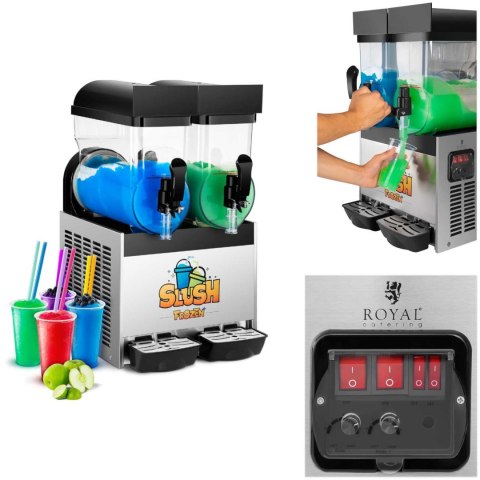 Granitor dyspenser urządzenie do napojów slush granity podwójny 2x 15L Granitor dyspenser urządzenie do napojów slush granity podwójny 2x 15L
