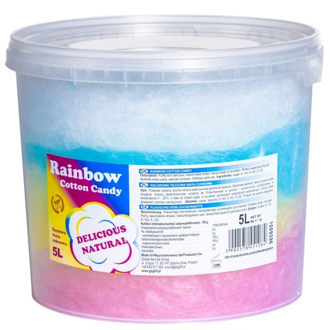 Kolorowa tęczowa wata cukrowa Rainbow Cotton Candy 5L Kolorowa tęczowa wata cukrowa Rainbow Cotton Candy 5L